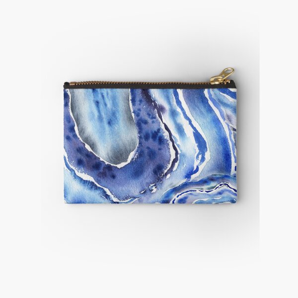 Item preview, Ultramarine And Sky Blue Organic Watercolor Sea Wave Beach Art VIII designed and sold by Irina Sztukowski.