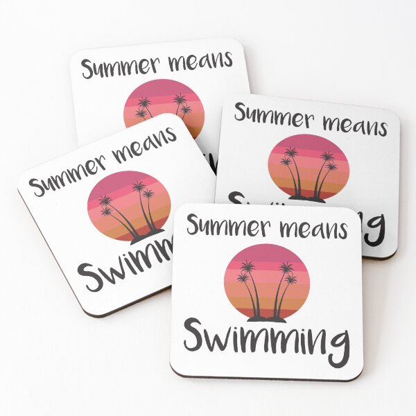Item preview, Summer Means Swimming designed and sold by Gaalaxyz.