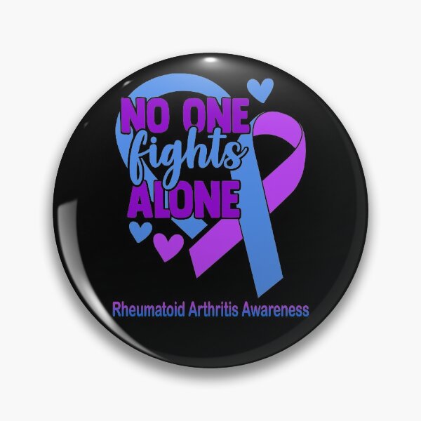 Item preview, No One Fight Alone Rheumatoid Arthritis Awareness designed and sold by Sabfit.