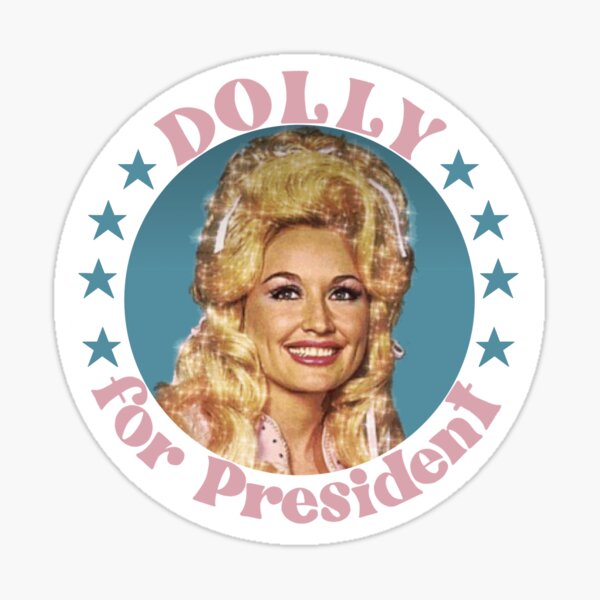 Dolly pour le président Sticker