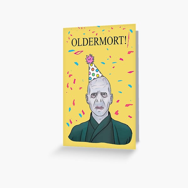 oldermort Birthday card,Oldermort Birthday,Funny Oldermort Card,oldermort congratulations card, HORROR cards, Funny Birthday Card, Funny DARK Birthday Card, Ghost Face cards, happy halloween day Greeting Card