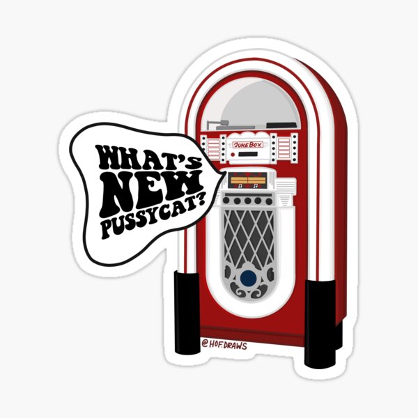 Artikel-Vorschau von John Mulaney, was ist neu, Pussycat. Jukebox mit Salz- und Pfeffer-Diner, designt und verkauft von hofdraws.