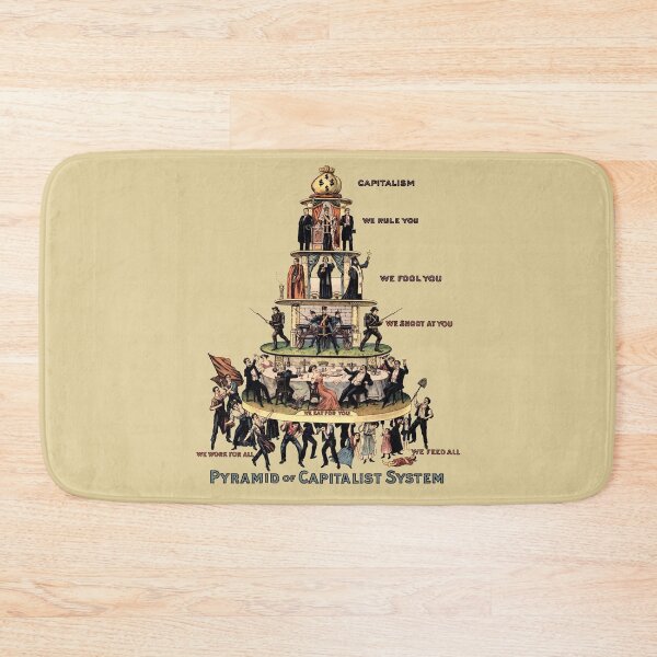 Item preview, Pyramid Of Capitalist System - Socialist, Anti Capitalist, Leftist, Communist Propaganda designed and sold by SpaceDogLaika.