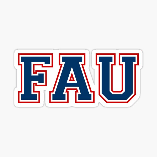 Artikel-Vorschau von Schriftart des Florida Atlantic University College, designt und verkauft von scollegestuff.