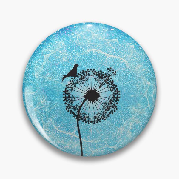 Item preview, Magical Cosmic Dandelion.  Dandelion Silhouette in Front of Aura or Galaxy designed and sold by Cosmic-Ferret.