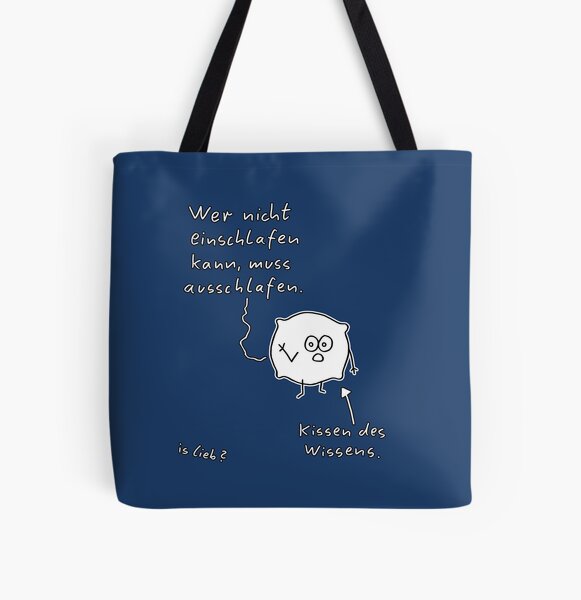 Kissen islieb Comic Allover-Print Tote Bag