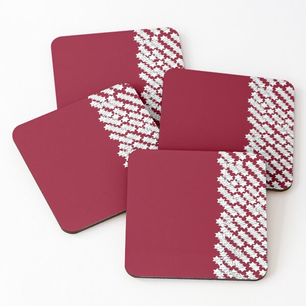 Item preview, Burgundy With White Design designed and sold by DesignsByMuriel.