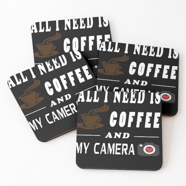 Item preview, All i need is coffee and my camera designed and sold by Wasef Baker.