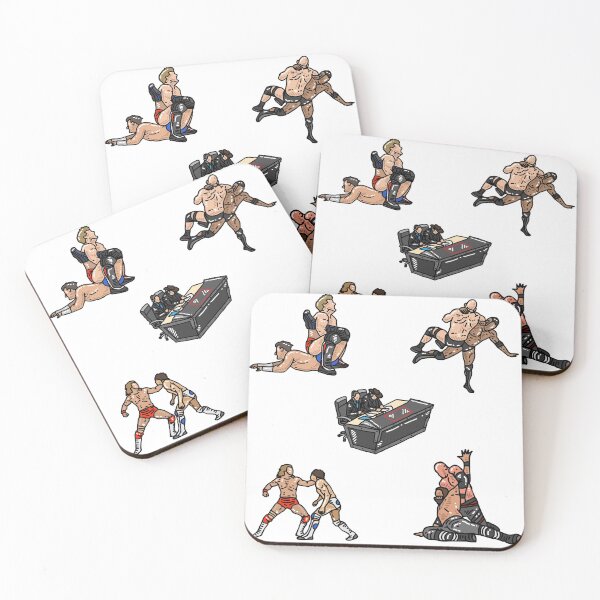 Item preview, Pro wrestling sticker pack designed and sold by heatedstitches.