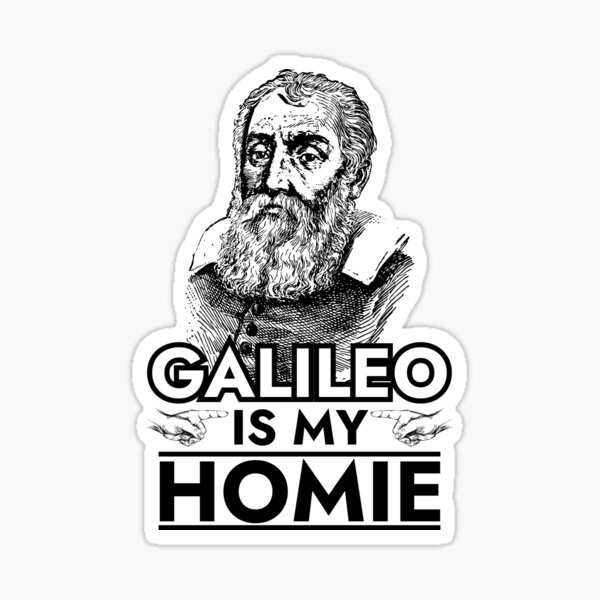 Sticker Galileo Galilei Redbubble
