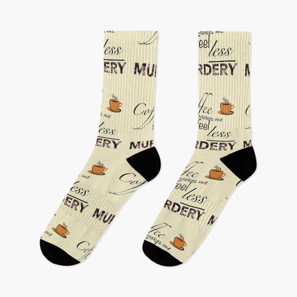 Item preview, Coffee makes me feel less murdery designed and sold by Englishmistress.