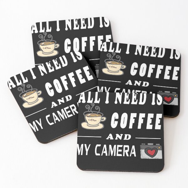 Item preview, All i need is coffee and my camera designed and sold by Wasef Baker.