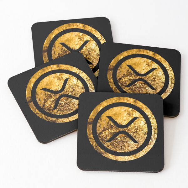 Item preview, Ripple (XRP) Wrinkled Gold Foil Logo designed and sold by issaapparel.