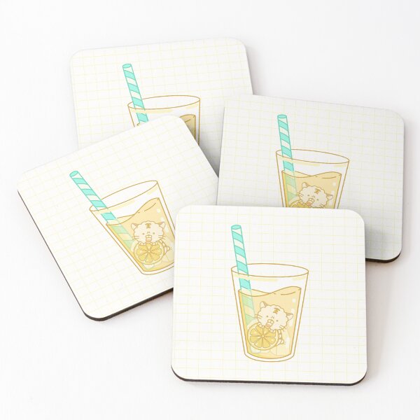 Item preview, Cute cat character in cool lemonade designed and sold by Planb StudioDesign.