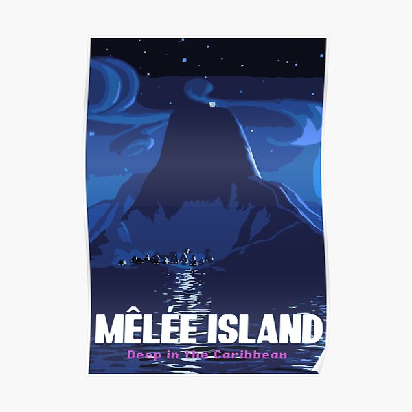 Melee Island Reiseplakat (Affeninsel) Poster