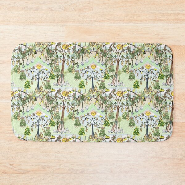 Item preview, Magical Pesto Garden Folk Art Fantasy designed and sold by Karen Del Pellegrino.