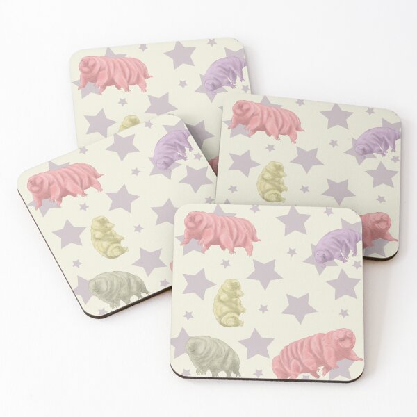 Item preview, Tardigrade Pattern Cream with Stars designed and sold by Ashley Gagnon.