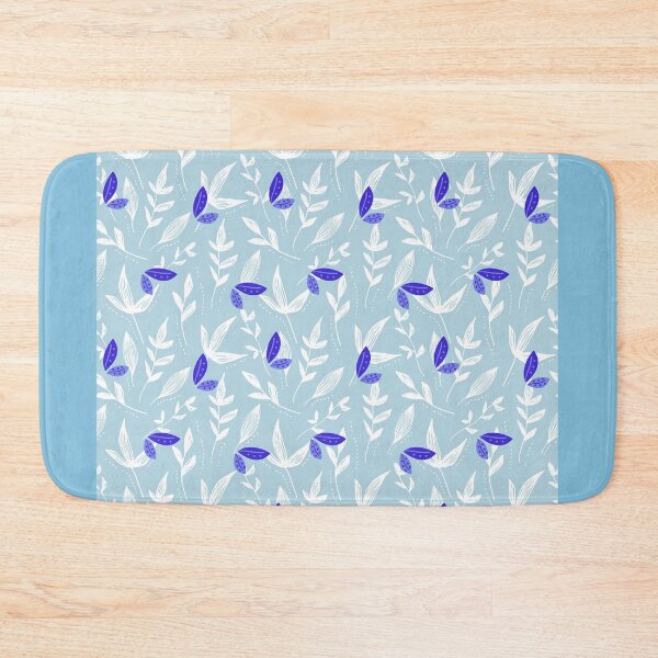 Item preview, Blue Bay Leaf Pattern designed and sold by novihasan.