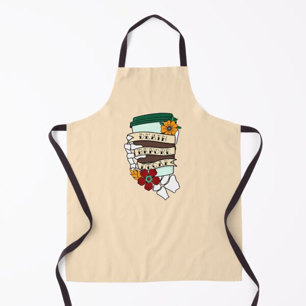 Item preview, Death before decaf American traditional flash tattoo designed and sold by hofdraws.