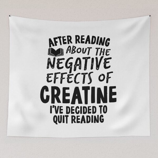 Item preview, Funny Quit Creatine Quote designed and sold by HalpinDesign.