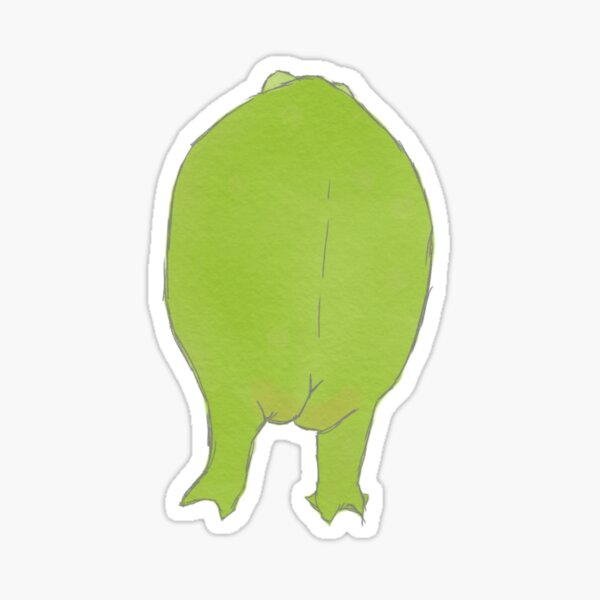 Cheeky Frog Sticker, Booty Sticker, Booty Frog, Frog Sticker, Cute Frog