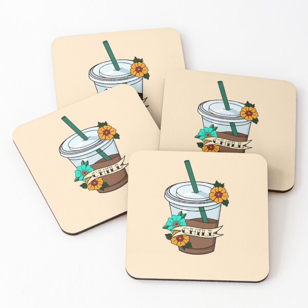 Item preview, Iced coffee American traditional flash tattoo designed and sold by hofdraws.