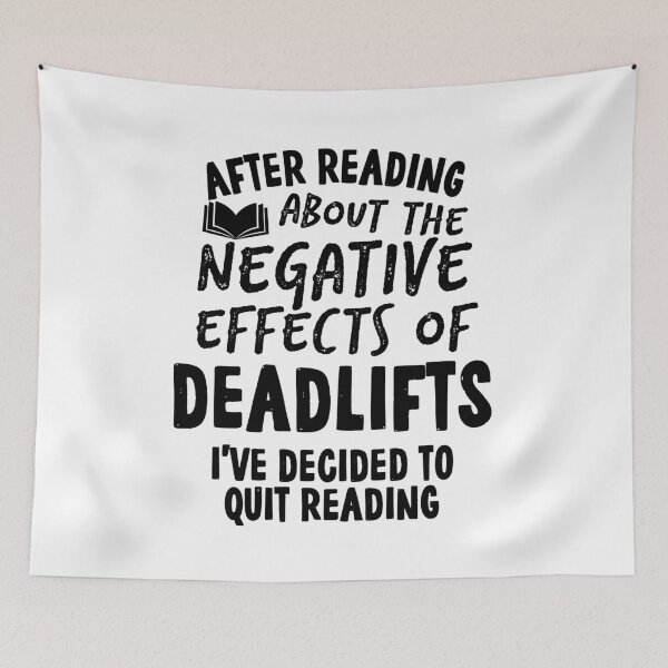 Item preview, Funny Quit Deadlifts Quote designed and sold by HalpinDesign.