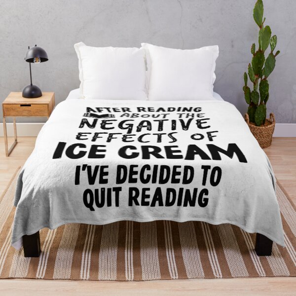 Item preview, Funny Quit Ice Cream Quote designed and sold by HalpinDesign.