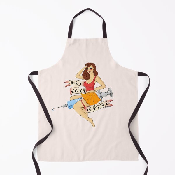 Item preview, Hot vax summer pinup girl flash tattoo designed and sold by hofdraws.