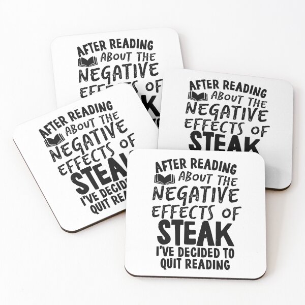 Item preview, Funny Quit Steak Quote designed and sold by HalpinDesign.