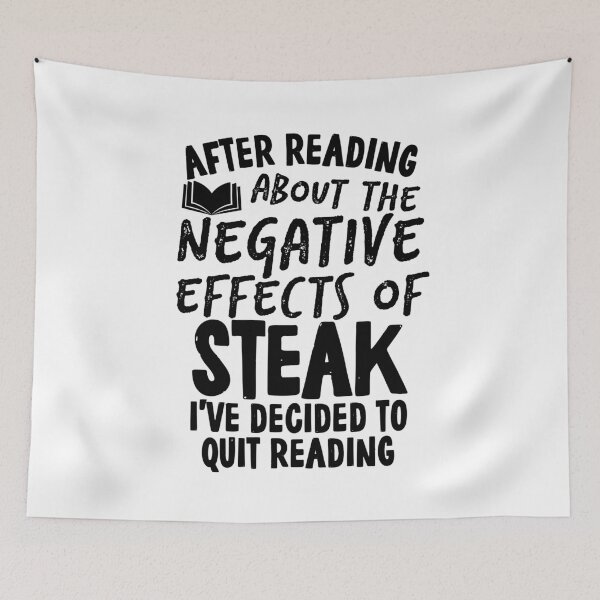 Item preview, Funny Quit Steak Quote designed and sold by HalpinDesign.