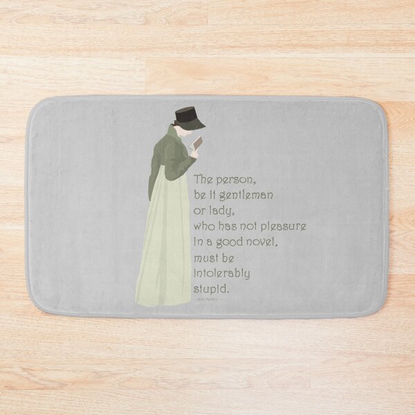 Item preview, A Good Novel - Regency Lady Jane Austen Quote designed and sold by MissBennett.