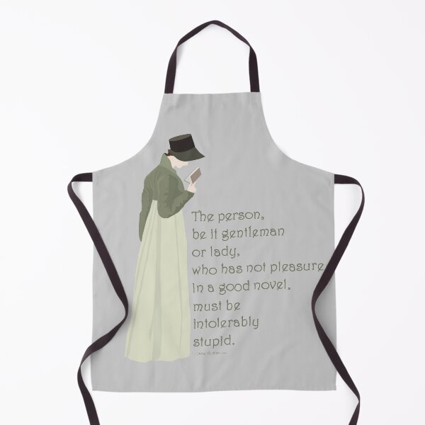 Item preview, A Good Novel - Regency Lady Jane Austen Quote designed and sold by MissBennett.