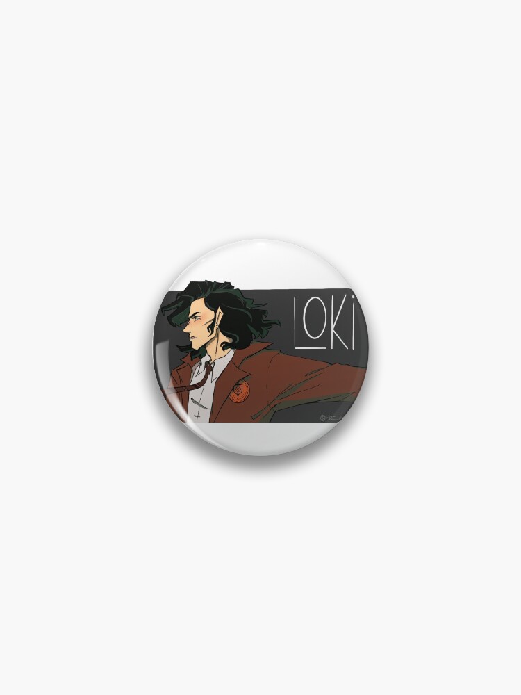 Thumbnail 1 of 3, Pin, Loki (version 1) designed and sold by fireopalart.