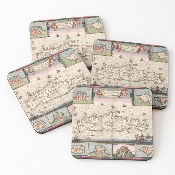 Item preview, Crete Island Map, 1682 by Frederik de Wit designed and sold by nextstepdesigns.