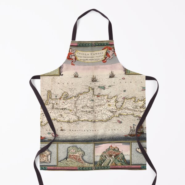 Item preview, Crete Island Map, 1682 by Frederik de Wit designed and sold by nextstepdesigns.