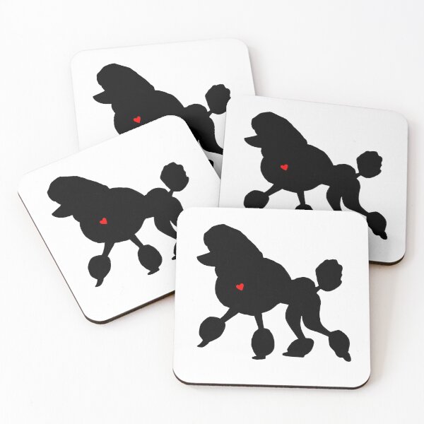 Item preview, Black standard poodle  designed and sold by nusnoo.