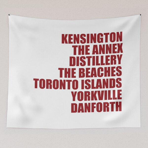 Item preview, Toronto East Coast Canada Neighbourhoods designed and sold by lalashellsArt.