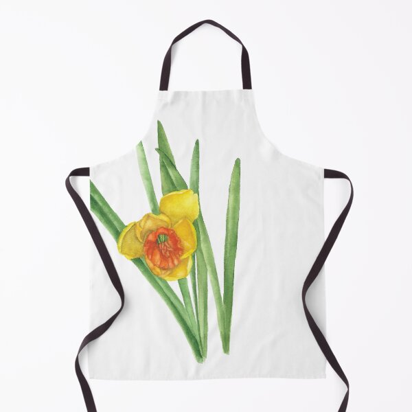 Item preview, Yellow daffodil Flower Watercolor painting designed and sold by AmyBlossomArt.