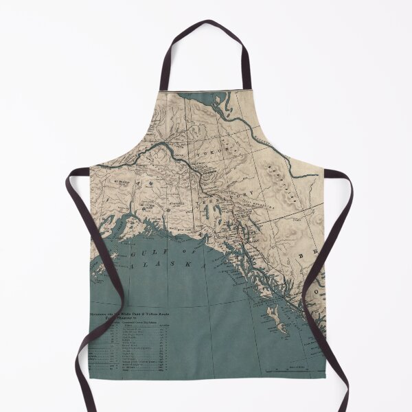 Item preview, Vintage 1904 Map of Alaska, Yukon Territory and British Columbia - White Pass and Yukon route designed and sold by Gin Neko.