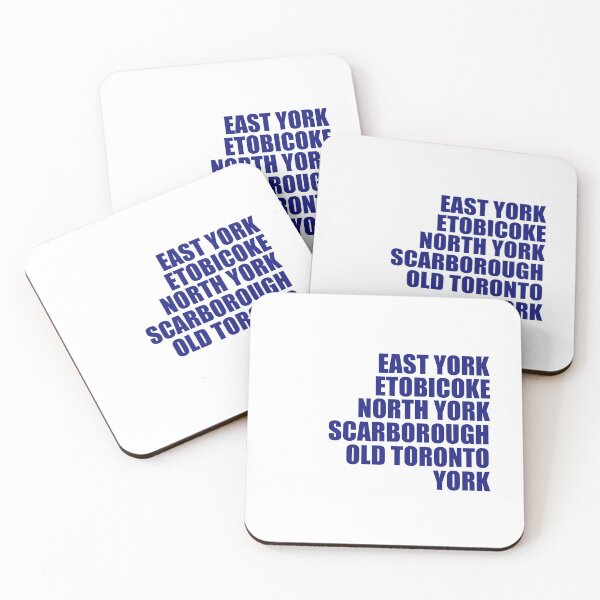 Item preview, The Six Toronto East Coast Canada Neighbourhoods designed and sold by lalashellsArt.