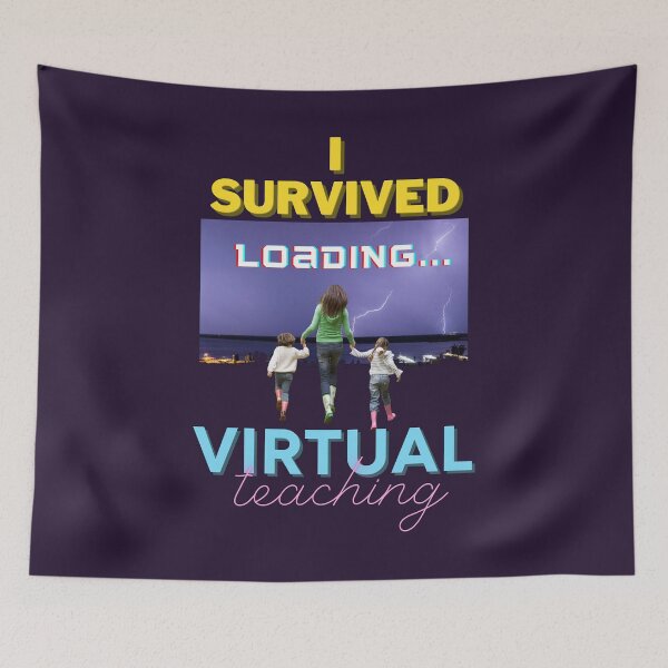 Item preview,  I SURVIVED VIRTUAL TEACHING designed and sold by Flirt-Teez.