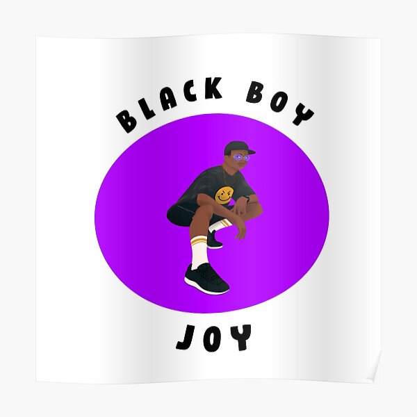 Black Boy Joy Wall Art Redbubble