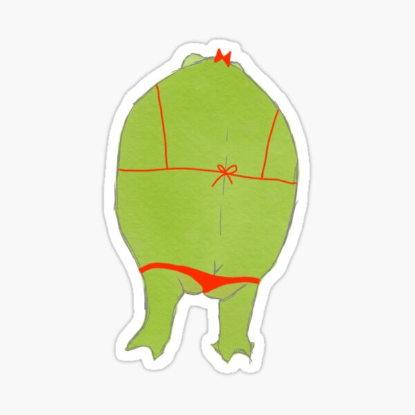 Item preview, Girly frog butt designed and sold by Abby Wolfe.