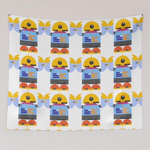 Item preview, robot multicolor standing on white background, technology future concept designed and sold by WP-7824.