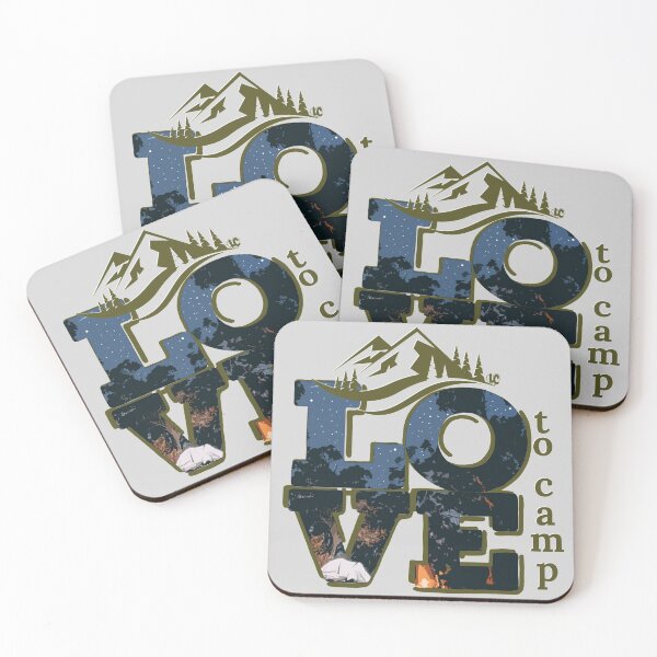 Item preview, LOVE to camp mountain scenery design designed and sold by LifeCrush.