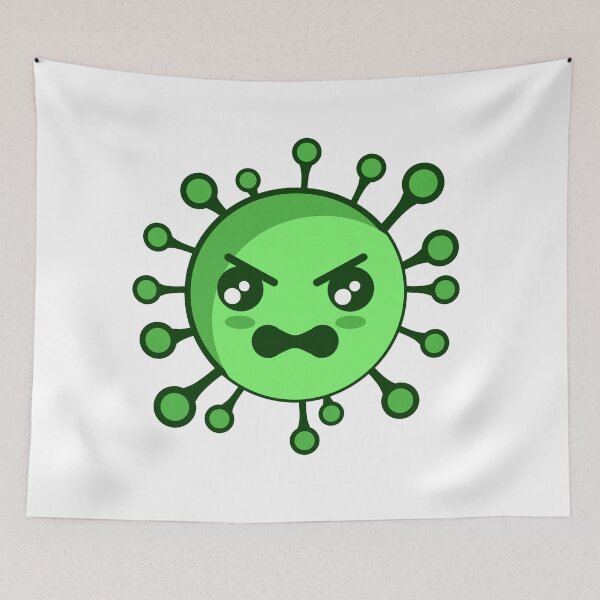 Item preview, Angry Corona, vector artprint design designed and sold by Rizky Dwi Aprianda.