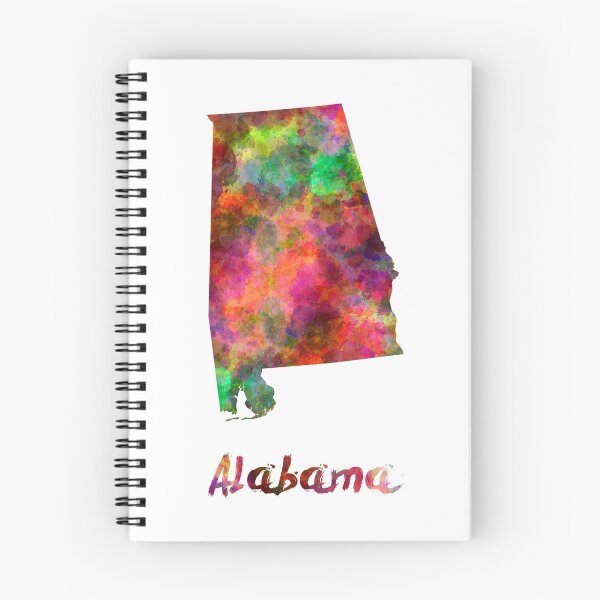 Item preview, Alabama US state in watercolor designed and sold by paulrommer.