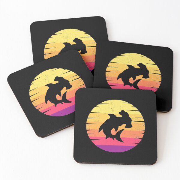 Item preview, Hammerhead Shark Sunset Vintage Retro designed and sold by roocky.