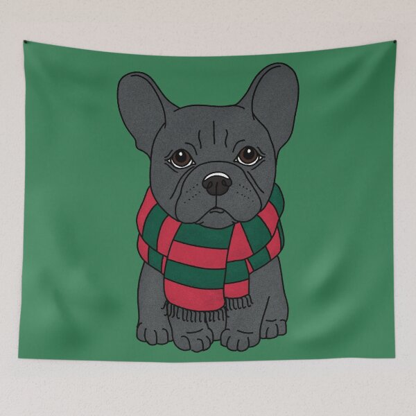 Item preview, Blue Frenchie: Christmas  designed and sold by rmcbuckeye.